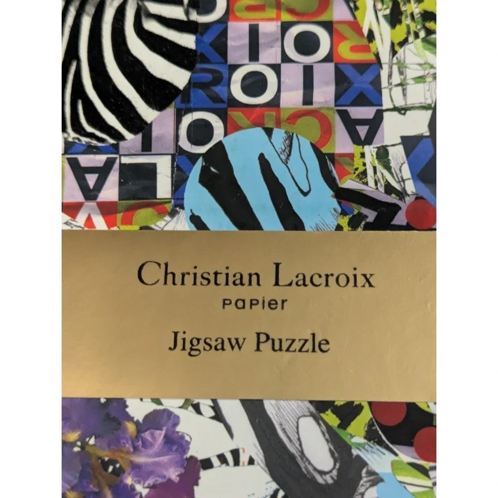 Rare Christian Lacroix Papier Collection Double-Sided Puzzle - Glam'azonia/Bijou